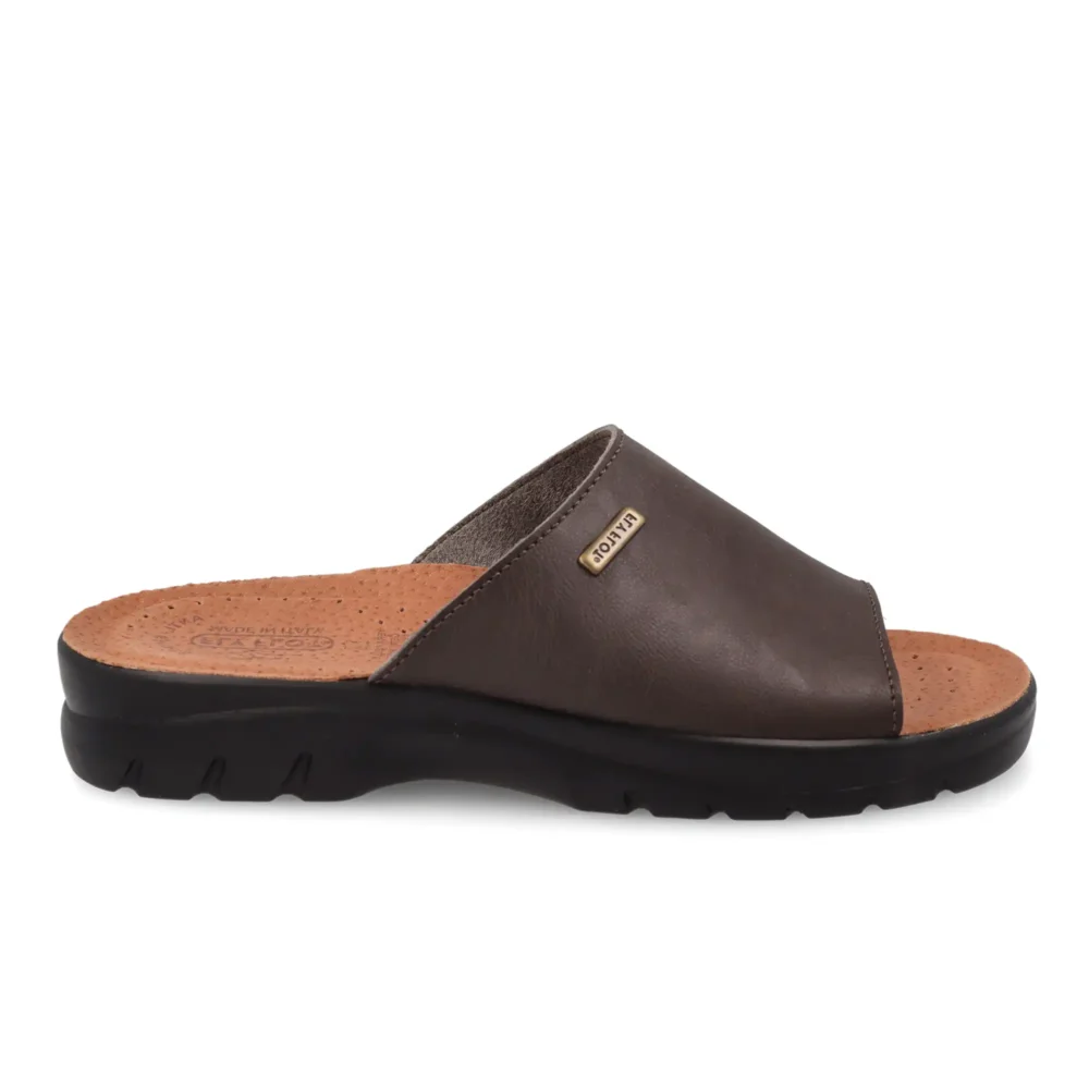 Synthetic Man Slipper Brown – Image 1
