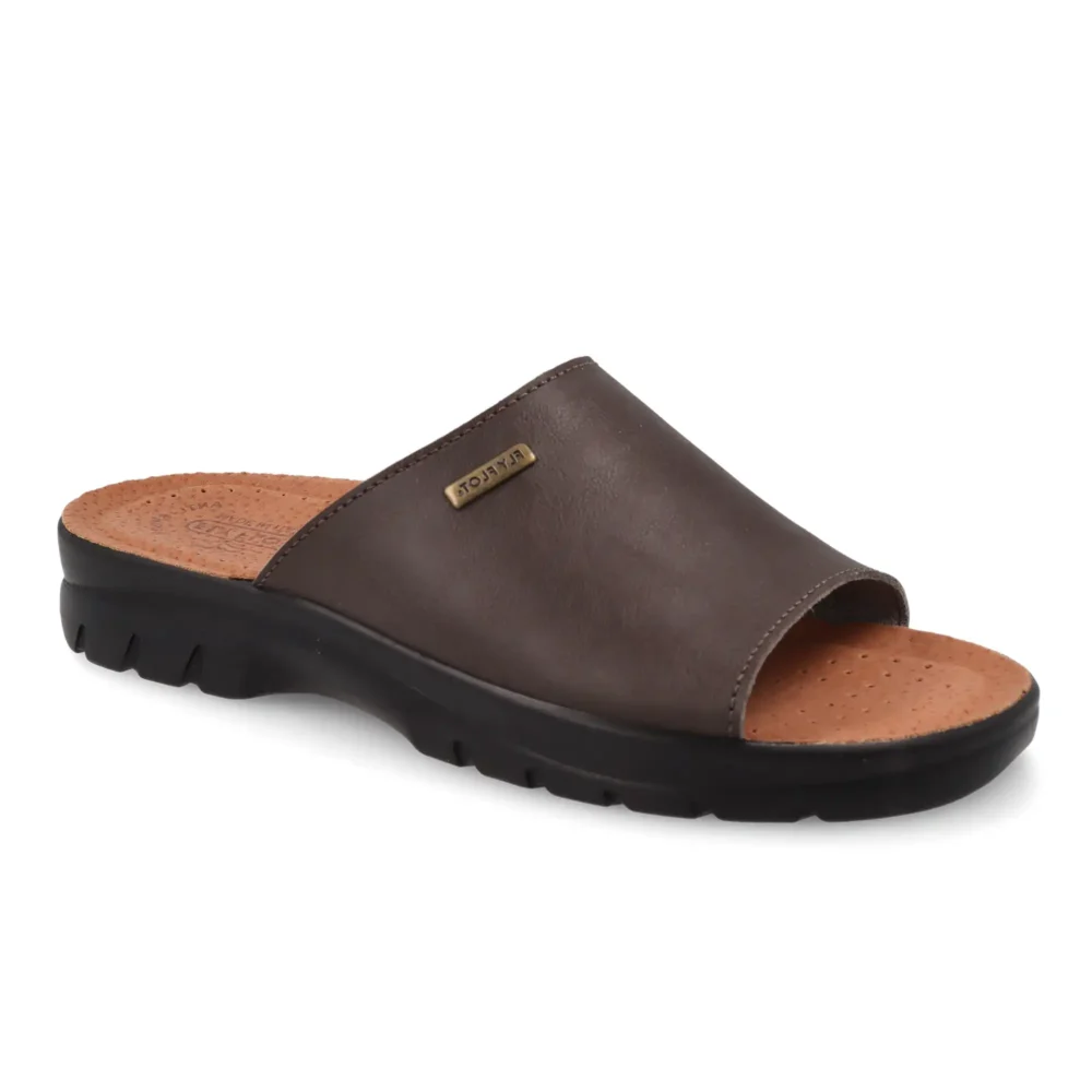 Synthetic Man Slipper Brown – Image 2