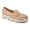 Leather Woman Shoe Beige – Image 2