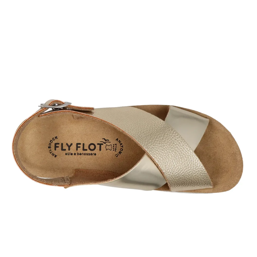 Synthetic Woman Sandal Gold – Image 4