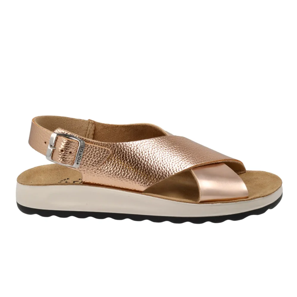 Synthetic Woman Sandal Dark Gold