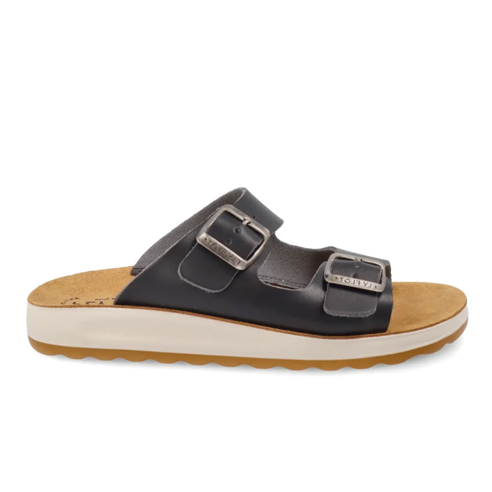 Synthetic Woman Slipper Black – Image 1