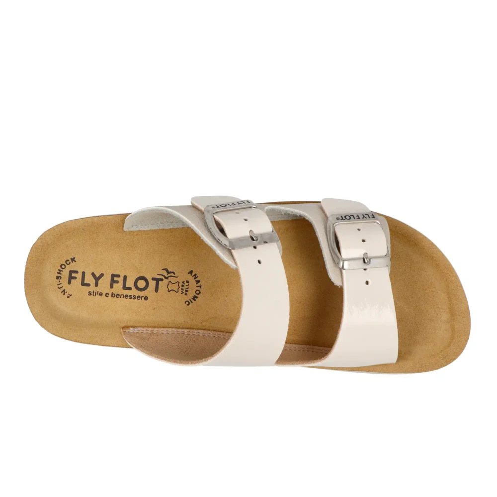 Synthetic Woman Slipper Ivory – Image 4