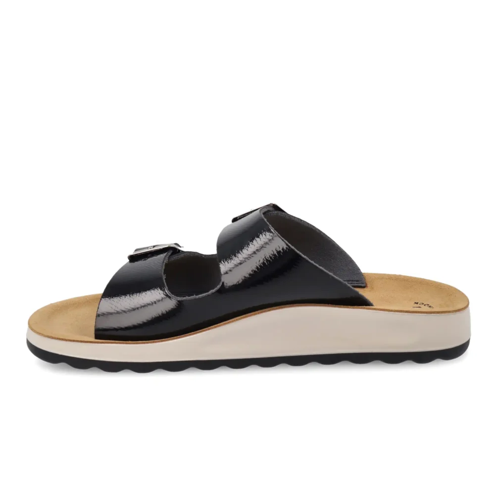 Synthetic Woman Slipper Black – Image 3