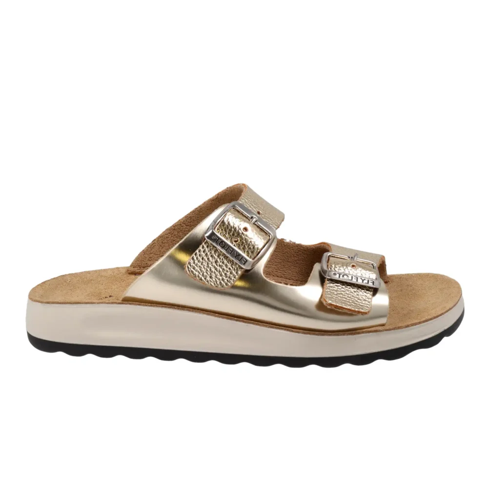 Synthetic Woman Slipper Gold – Image 1
