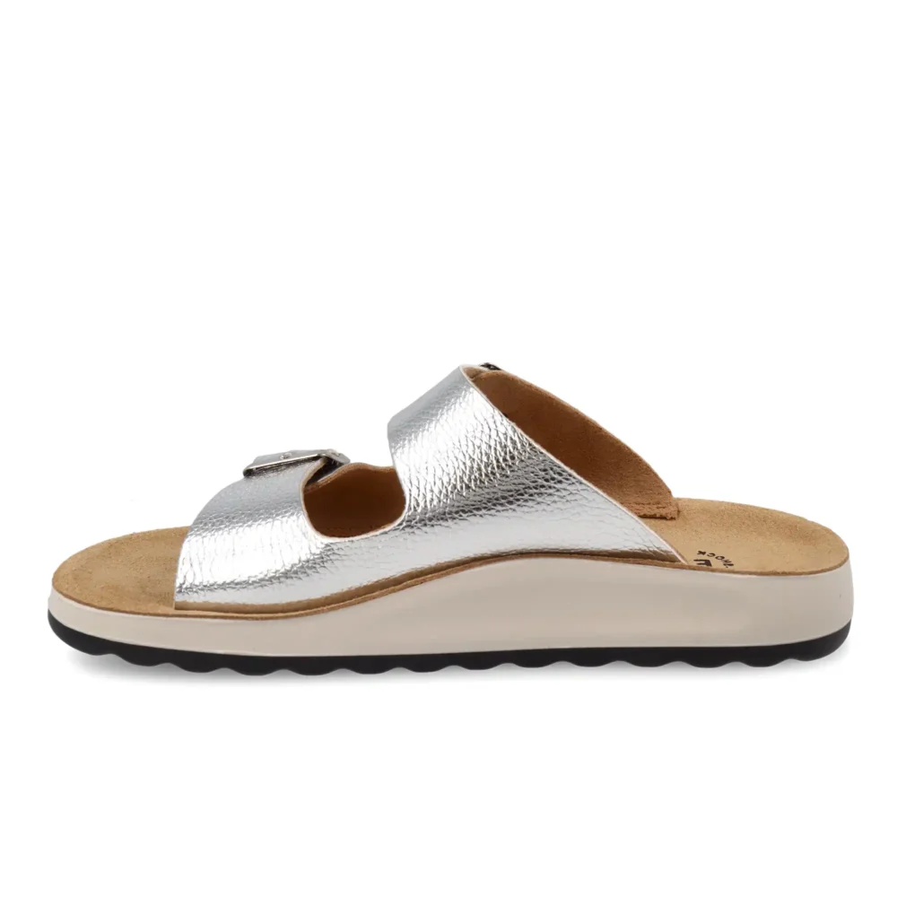 Synthetic Woman Slipper Silver – Image 3