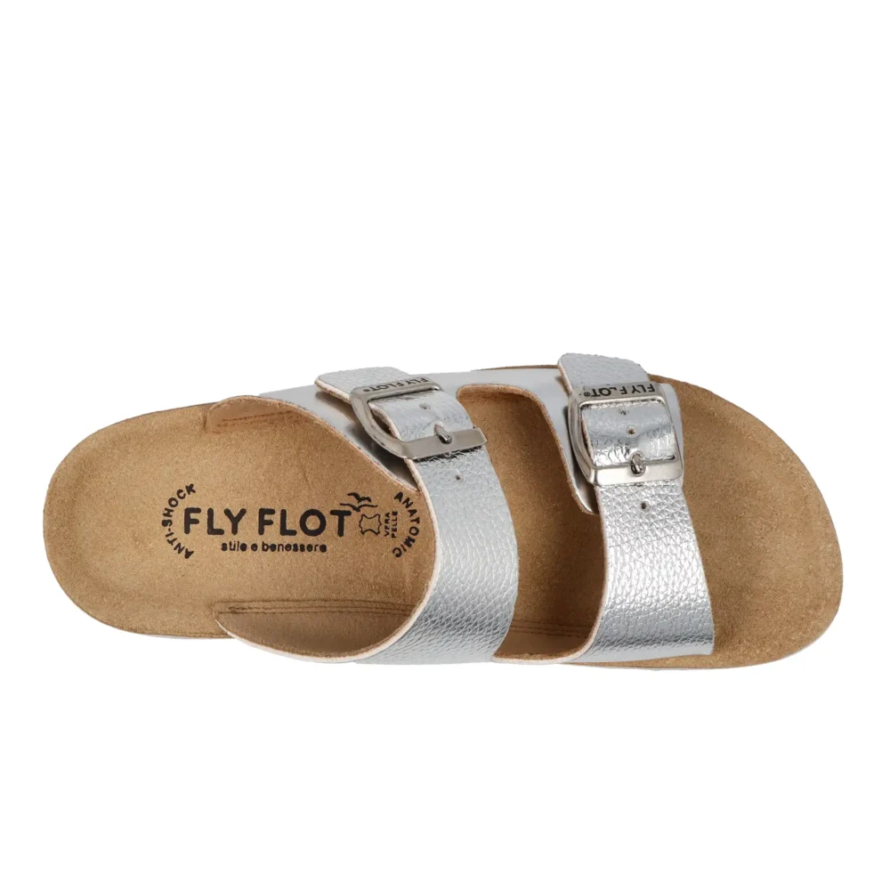 Synthetic Woman Slipper Silver – Image 4