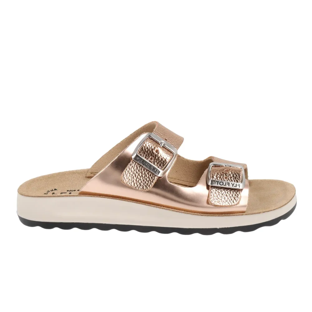 Synthetic Woman Slipper Dark Gold – Image 1