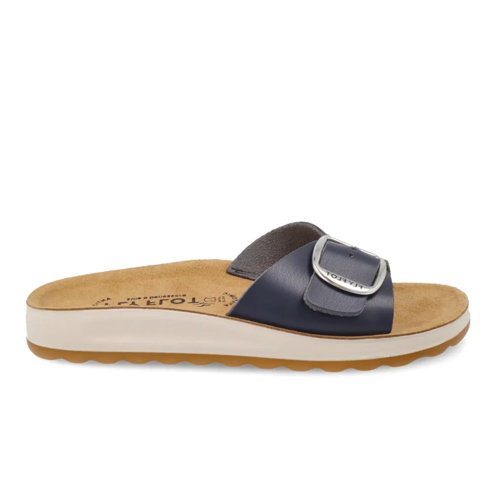 Synthetic Woman Slipper Blue – Image 1