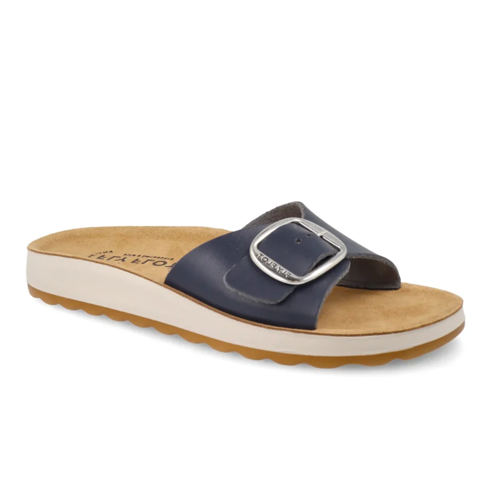 Synthetic Woman Slipper Blue – Image 2
