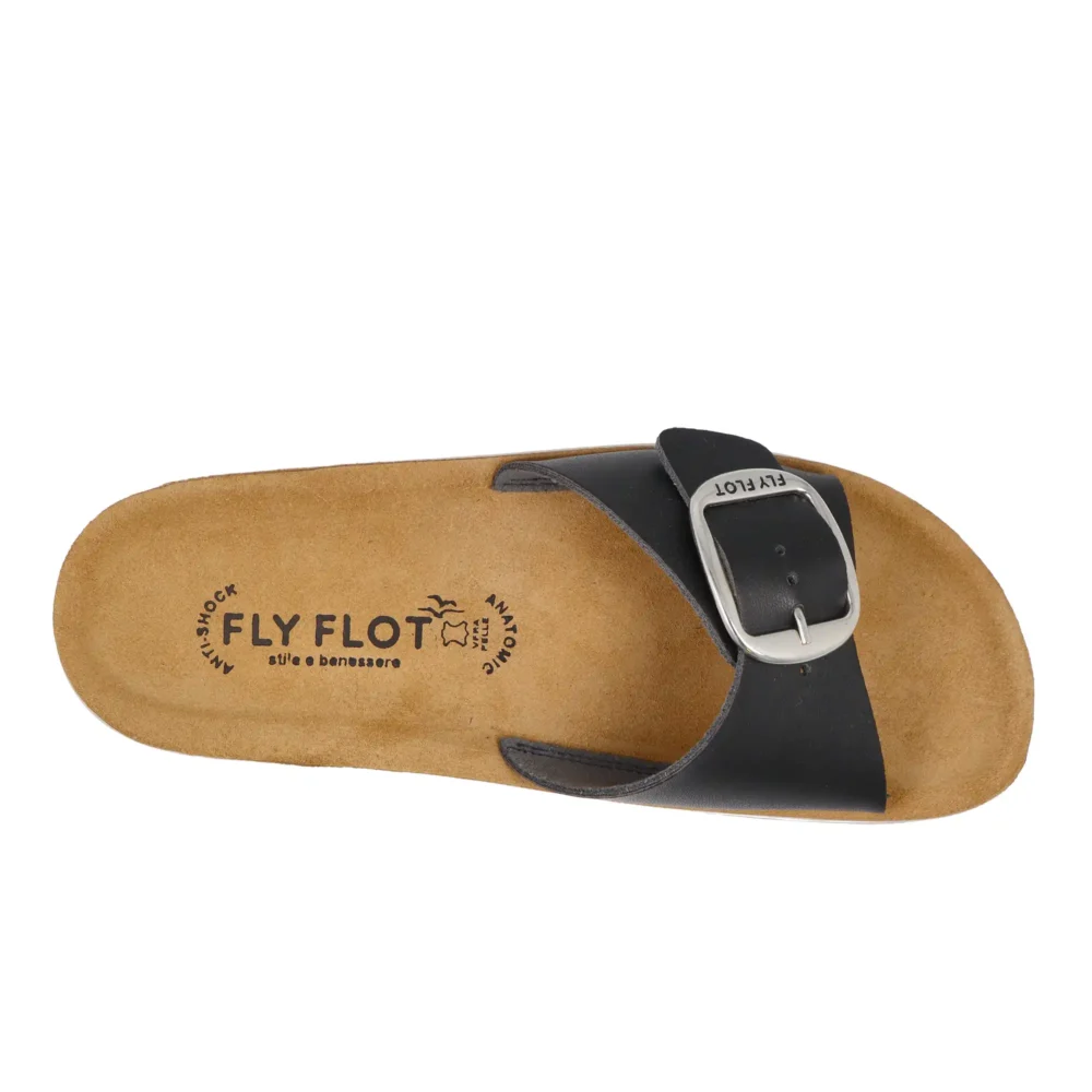 Synthetic Woman Slipper Black – Image 4