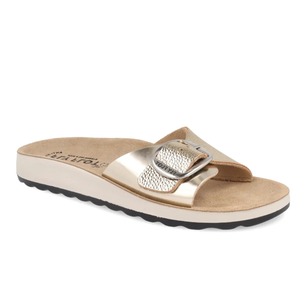 Synthetic Woman Slipper Gold – Image 2