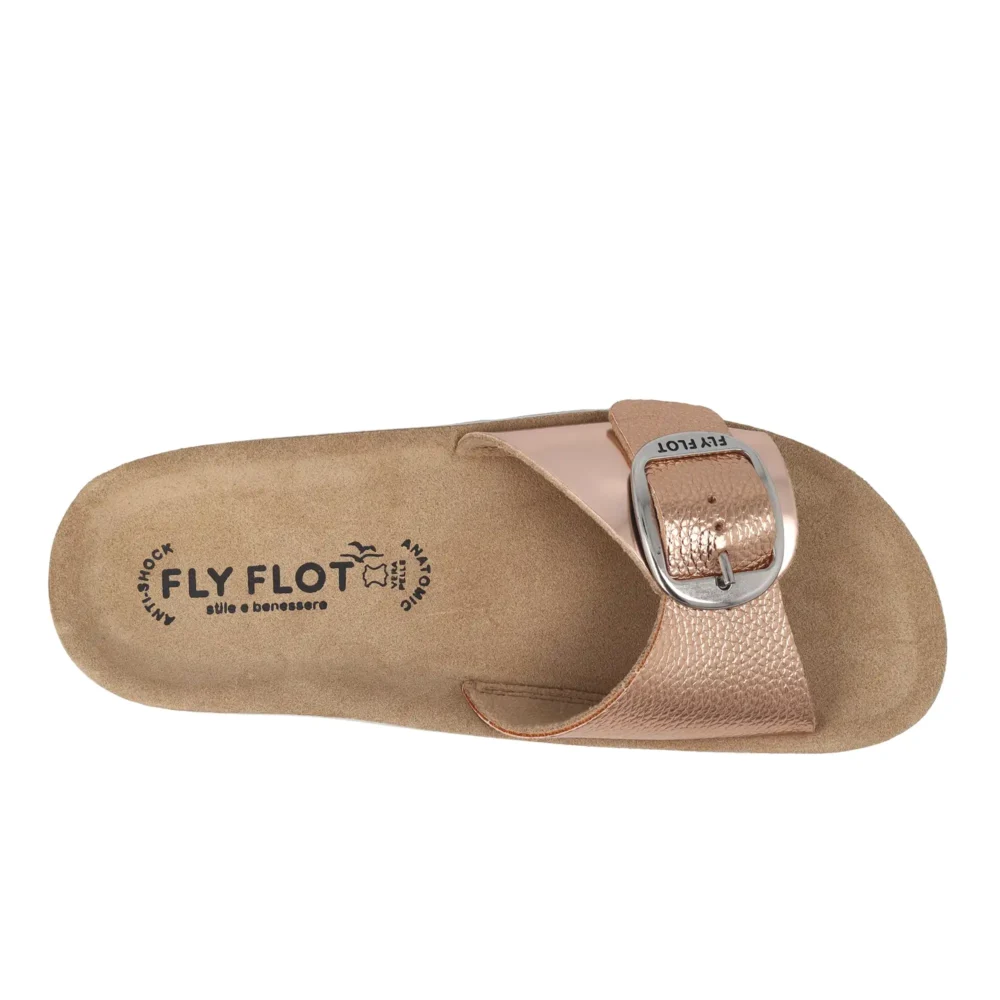 Synthetic Woman Slipper Dark Gold – Image 4