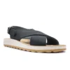 Leather Woman Sandal Black – Image 2