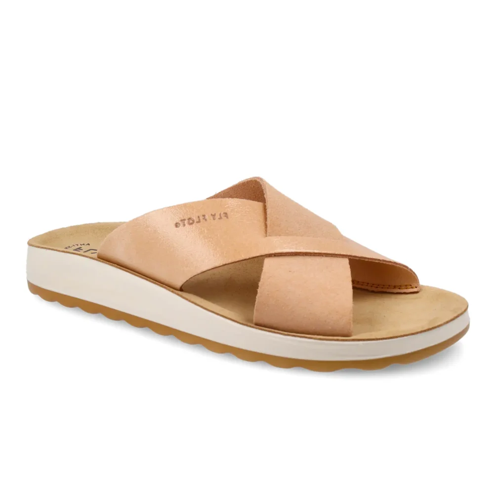 Leather Woman Slipper Deep Pink – Image 2