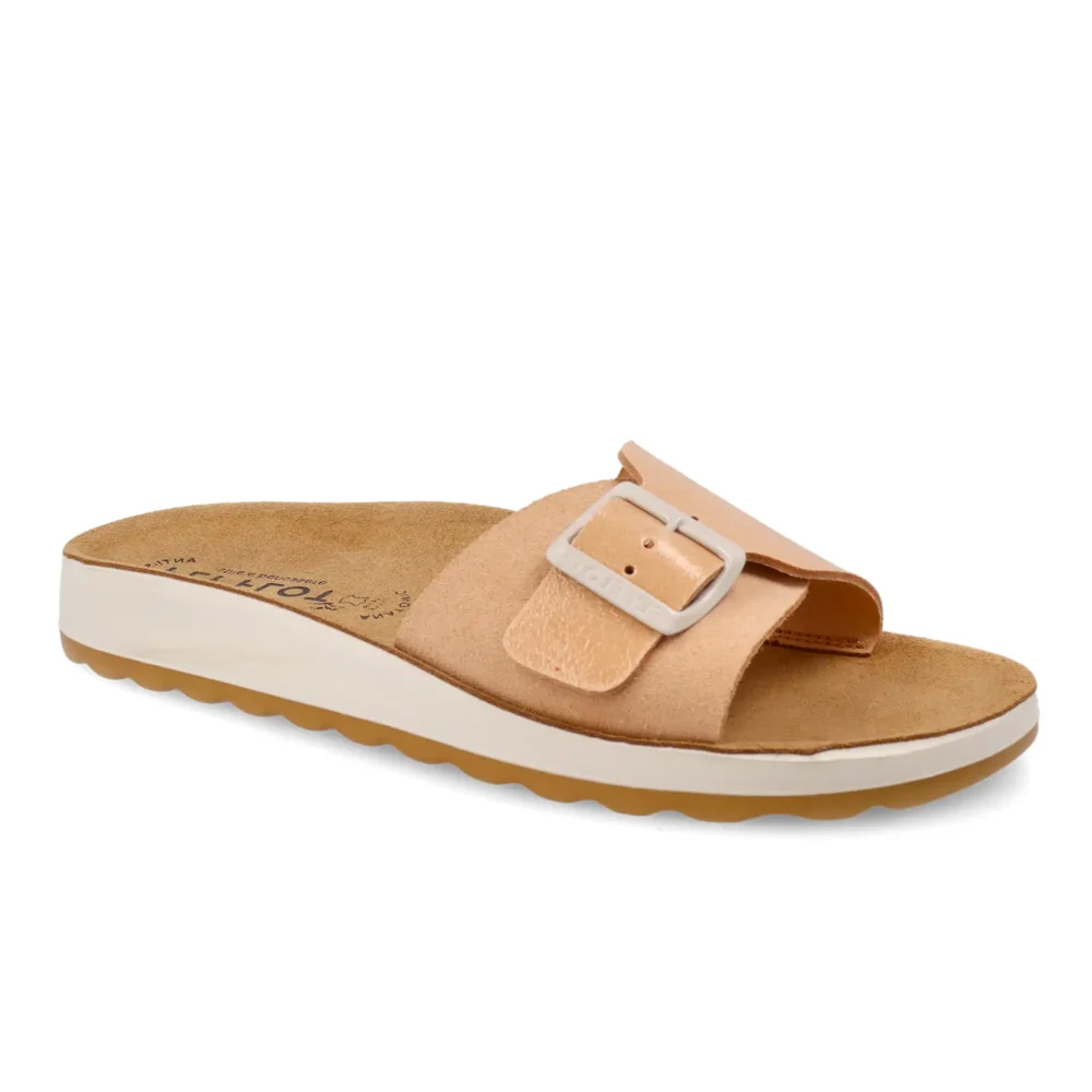 Leather Woman Slipper Deep Pink – Image 2