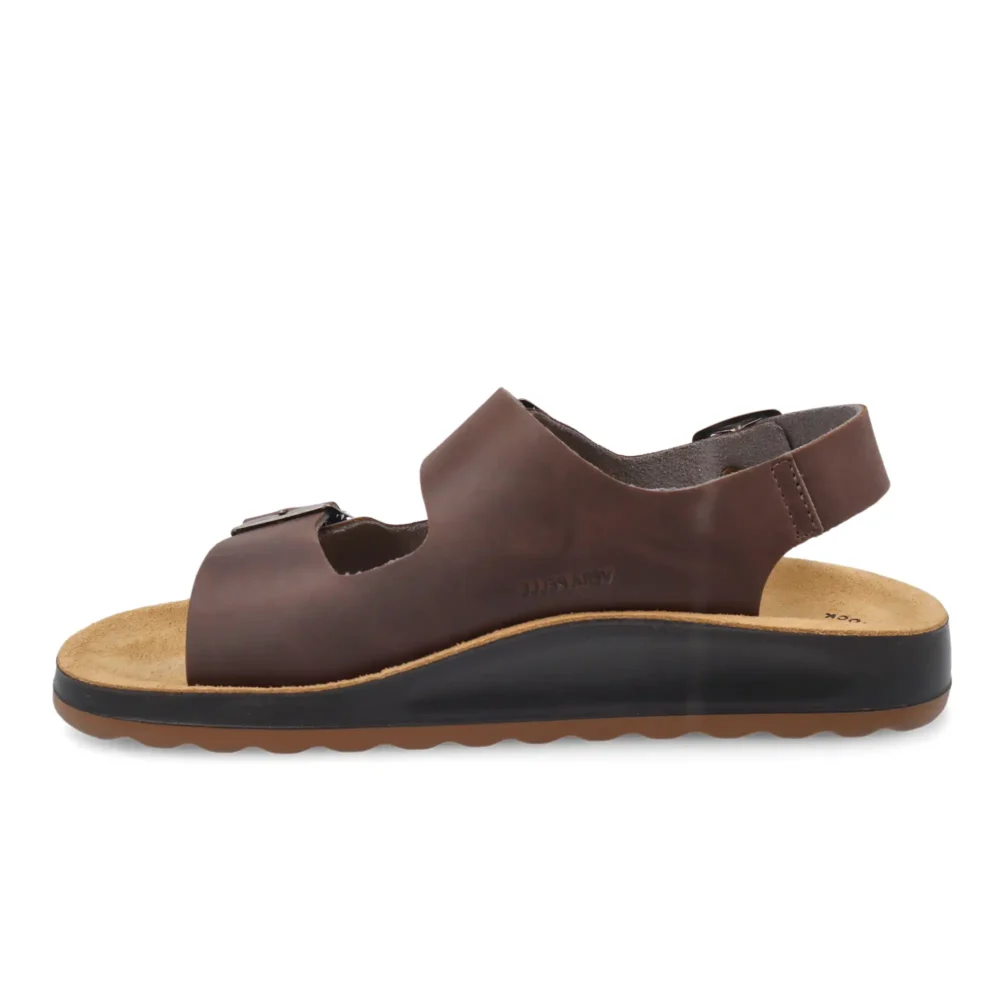 Leather Man Sandal Dark-Brown – Image 3