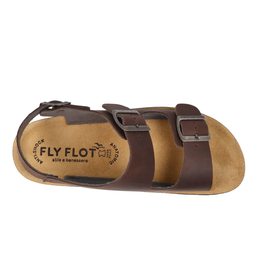 Leather Man Sandal Dark-Brown – Image 4