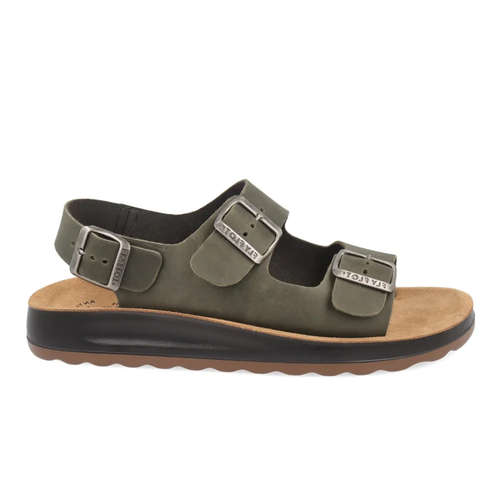 Leather Man Sandal Greenfinch