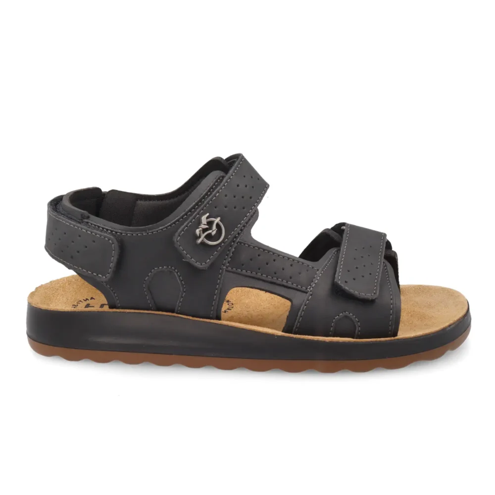 Synthetic Man Sandal Black – Image 1