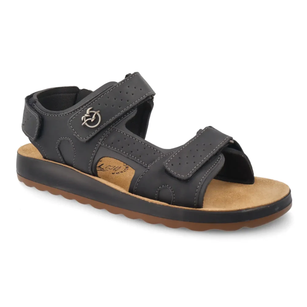 Synthetic Man Sandal Black – Image 2