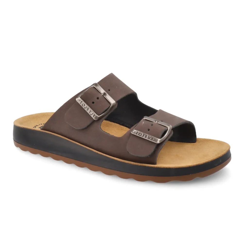 Synthetic Man Slipper Dark-Brown – Image 2