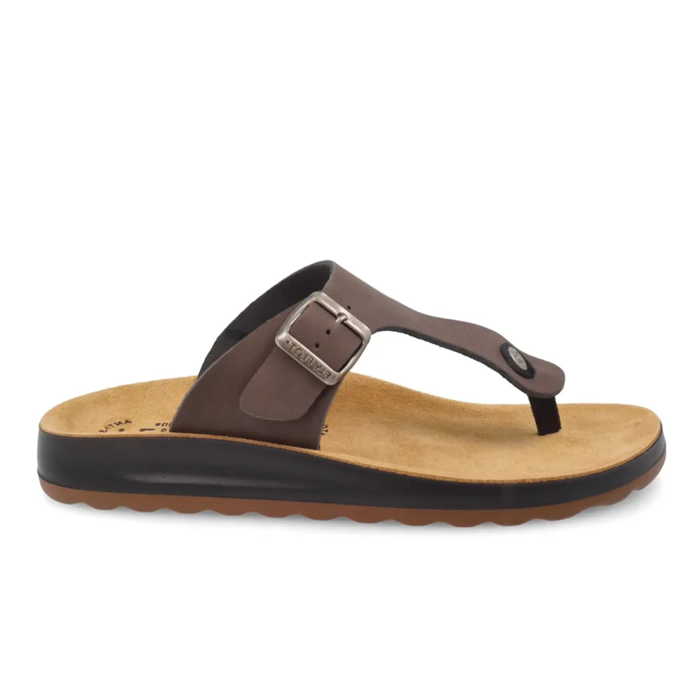 Synthetic Man Slipper Dark-Brown – Image 1