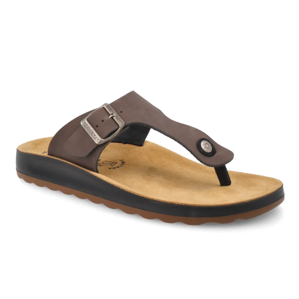 Synthetic Man Slipper Dark-Brown – Image 2