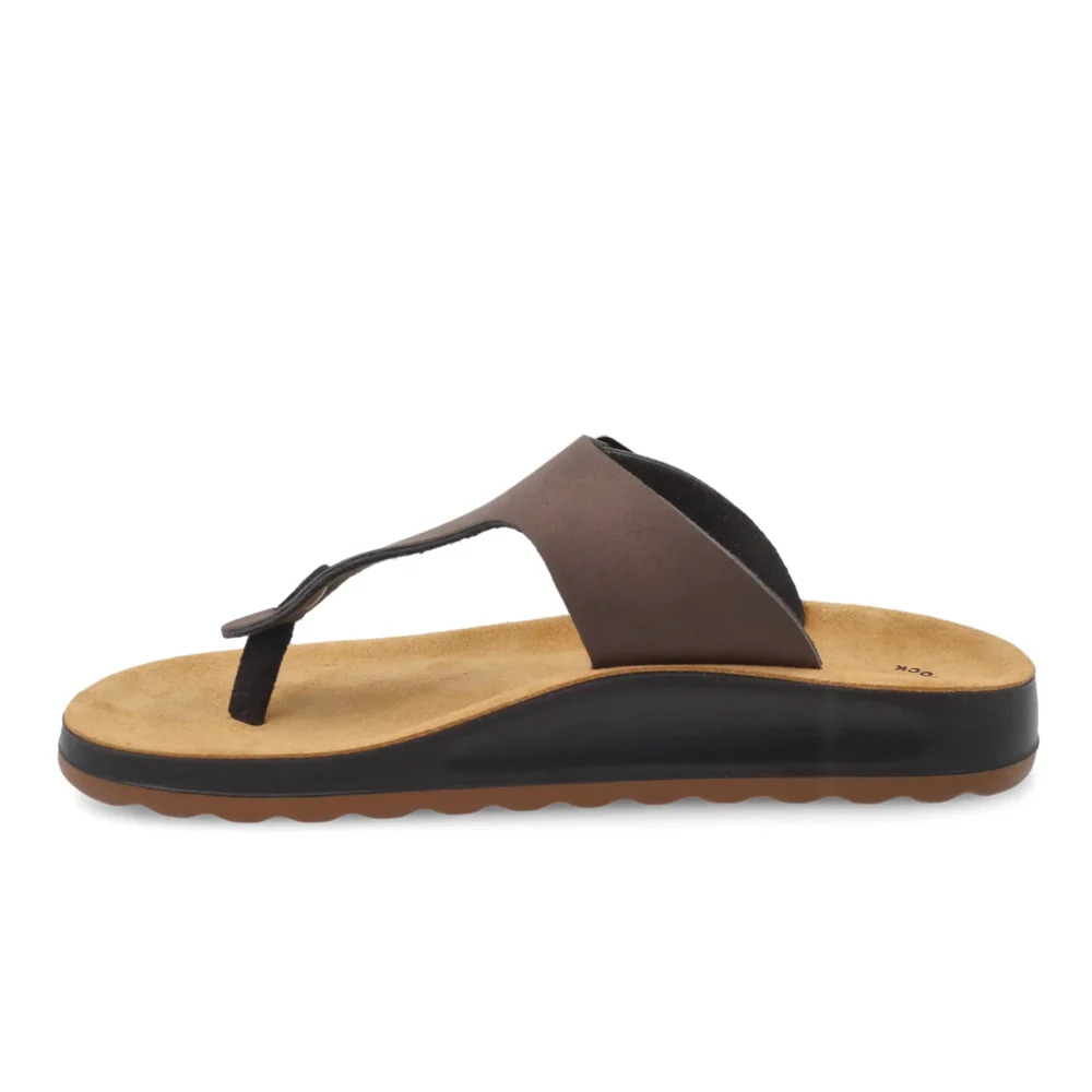 Synthetic Man Slipper Dark-Brown – Image 3