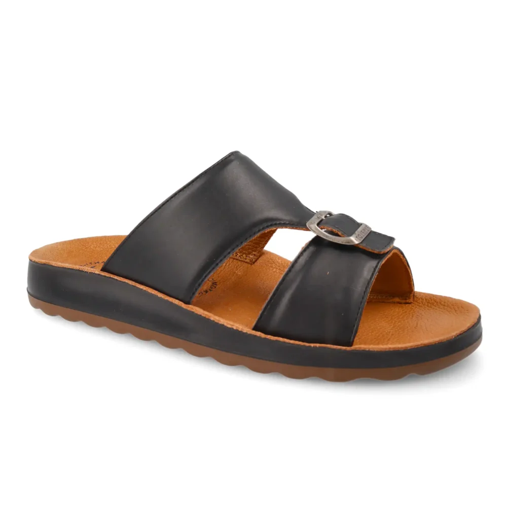 Synthetic Man Slipper Black – Image 2