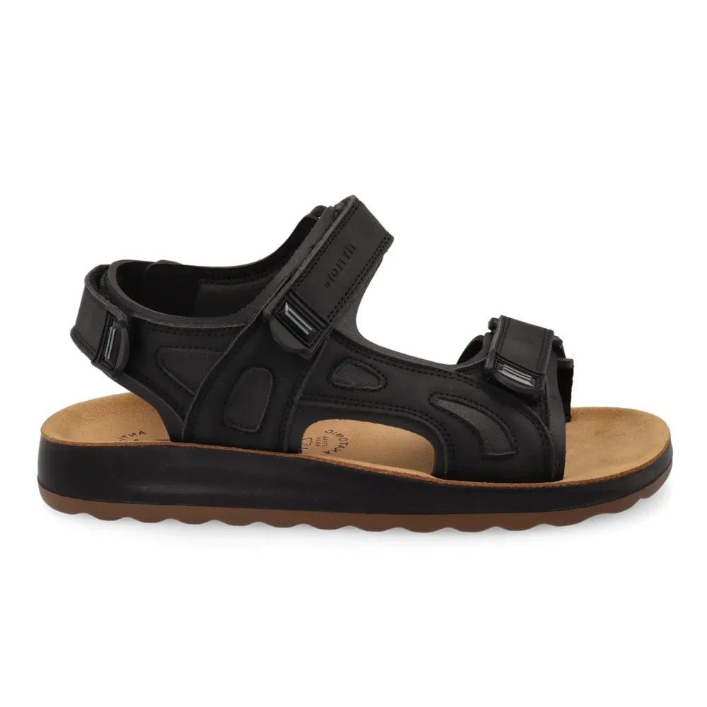 Synthetic Man Sandal Black – Image 1