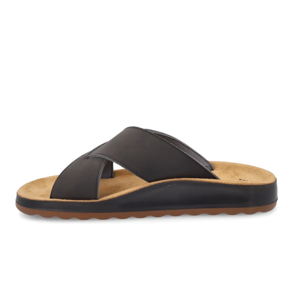 Synthetic Man Slipper Black – Image 3