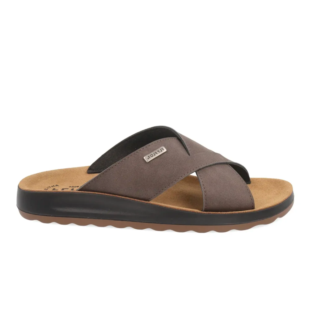 Synthetic Man Slipper Dark-Brown – Image 1