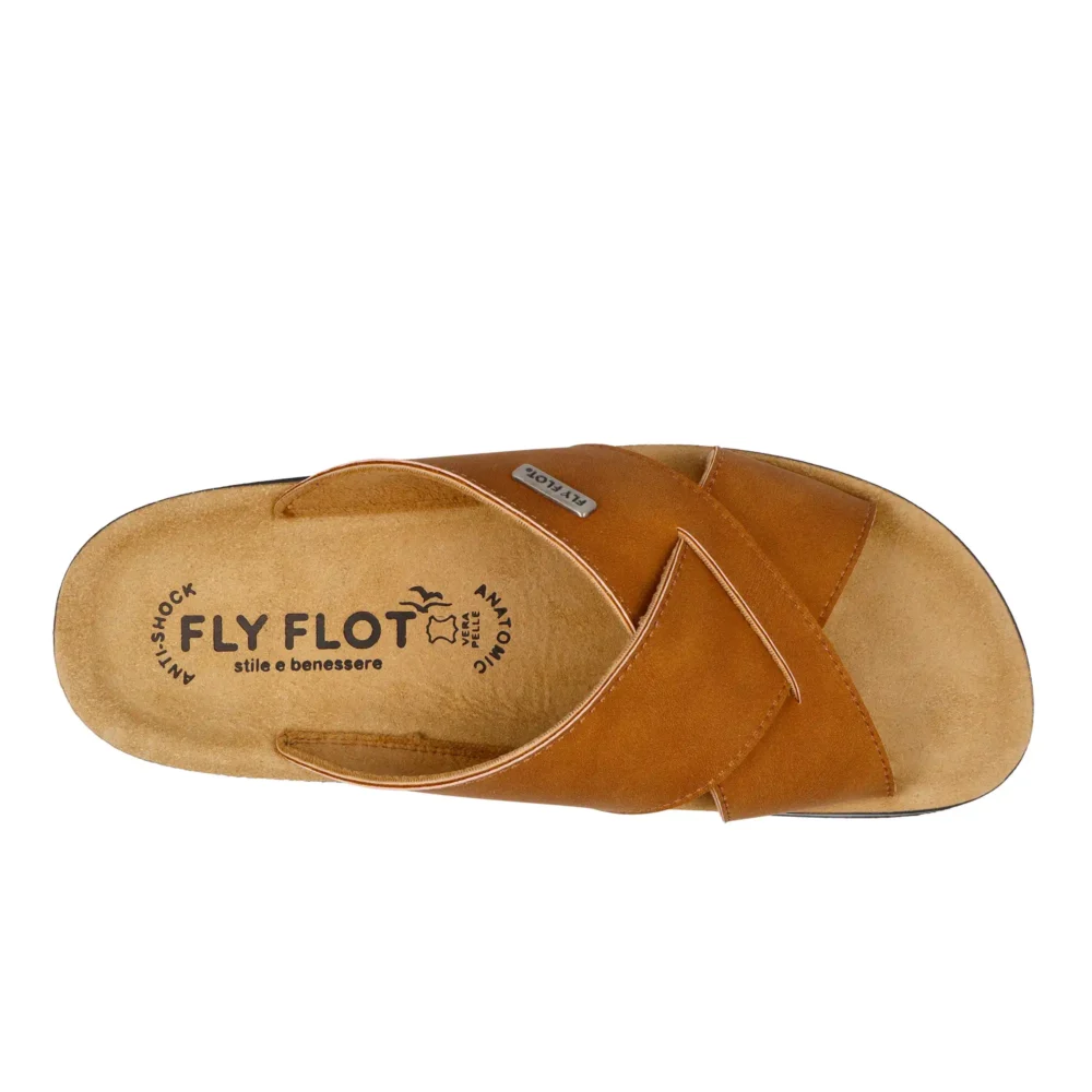 Synthetic Man Slipper Tan – Image 4