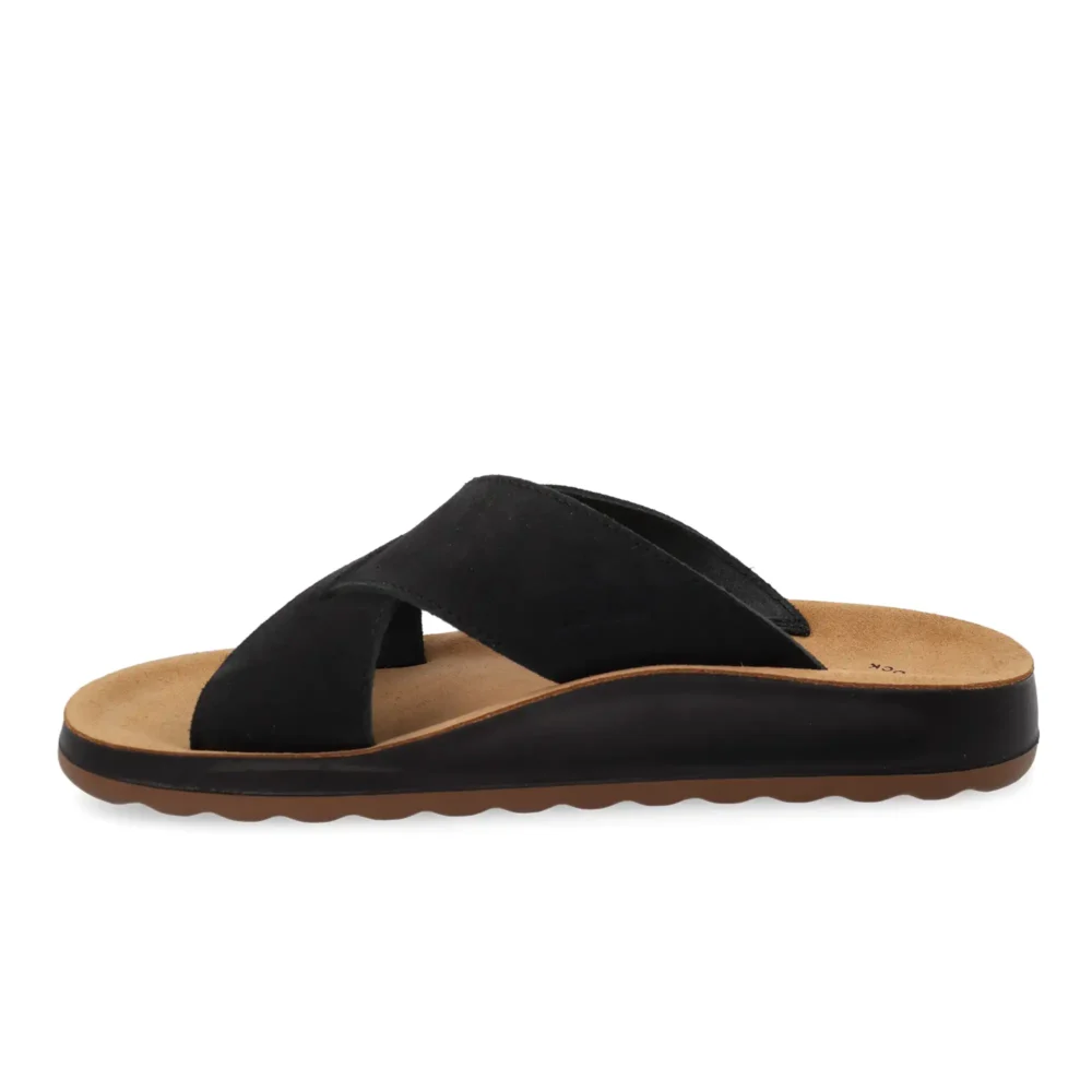 Leather Man Slipper Black – Image 3