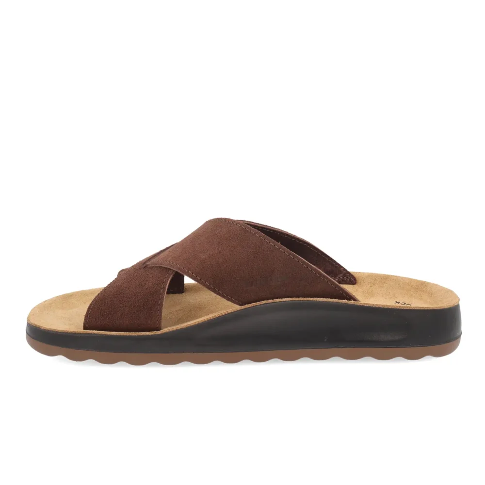Leather Man Slipper Dark-Brown – Image 3
