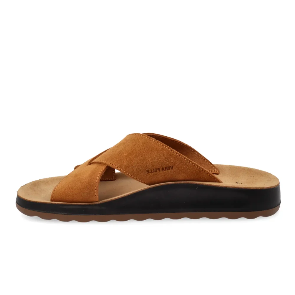 Leather Man Slipper Tan – Image 3