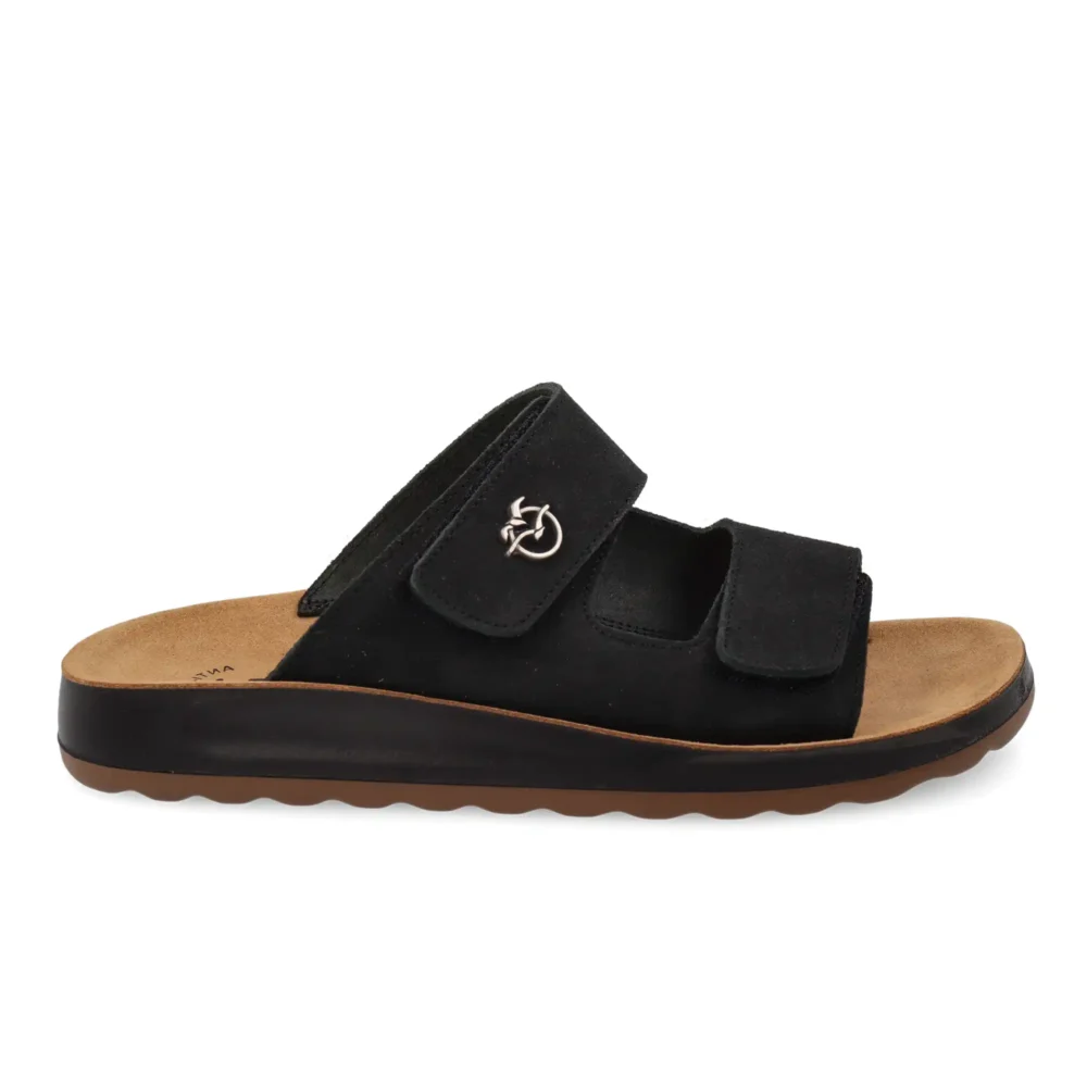 Leather Man Slipper Black – Image 1