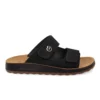 Leather Man Slipper Black