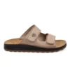 Leather Man Slipper Taupe