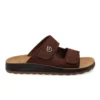 Leather Man Slipper Dark-Brown