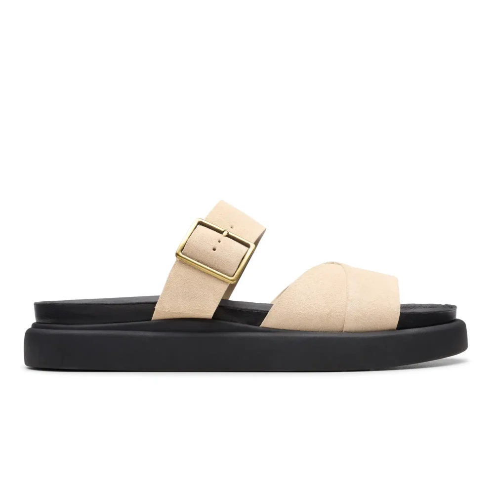 Aristella Mule Ecru Suede – Image 1
