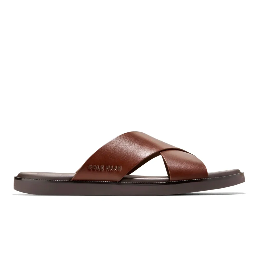 Nantucket Cross Strap Sandal Ch Woodbury   Java – Image 1