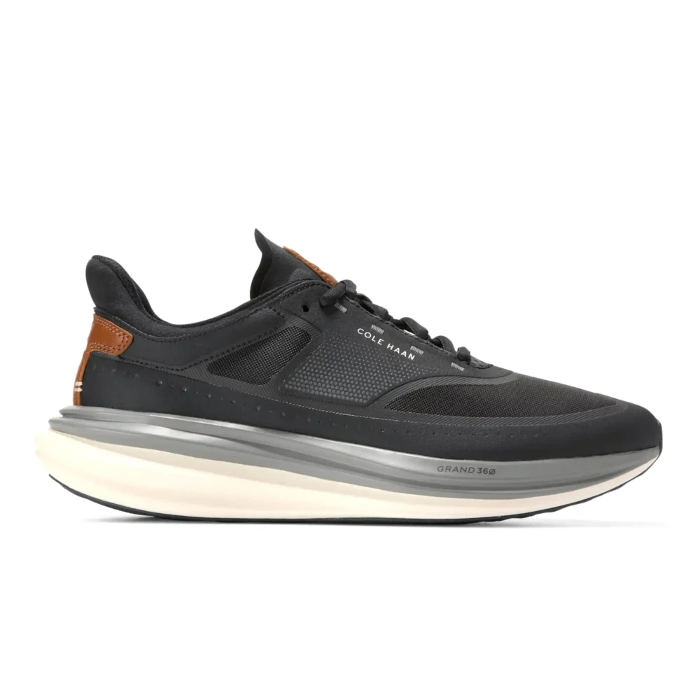 Originalgrand Quadstar Running Sneakers Black British Tan Periscope Quiet Shade Ivory – Image 1