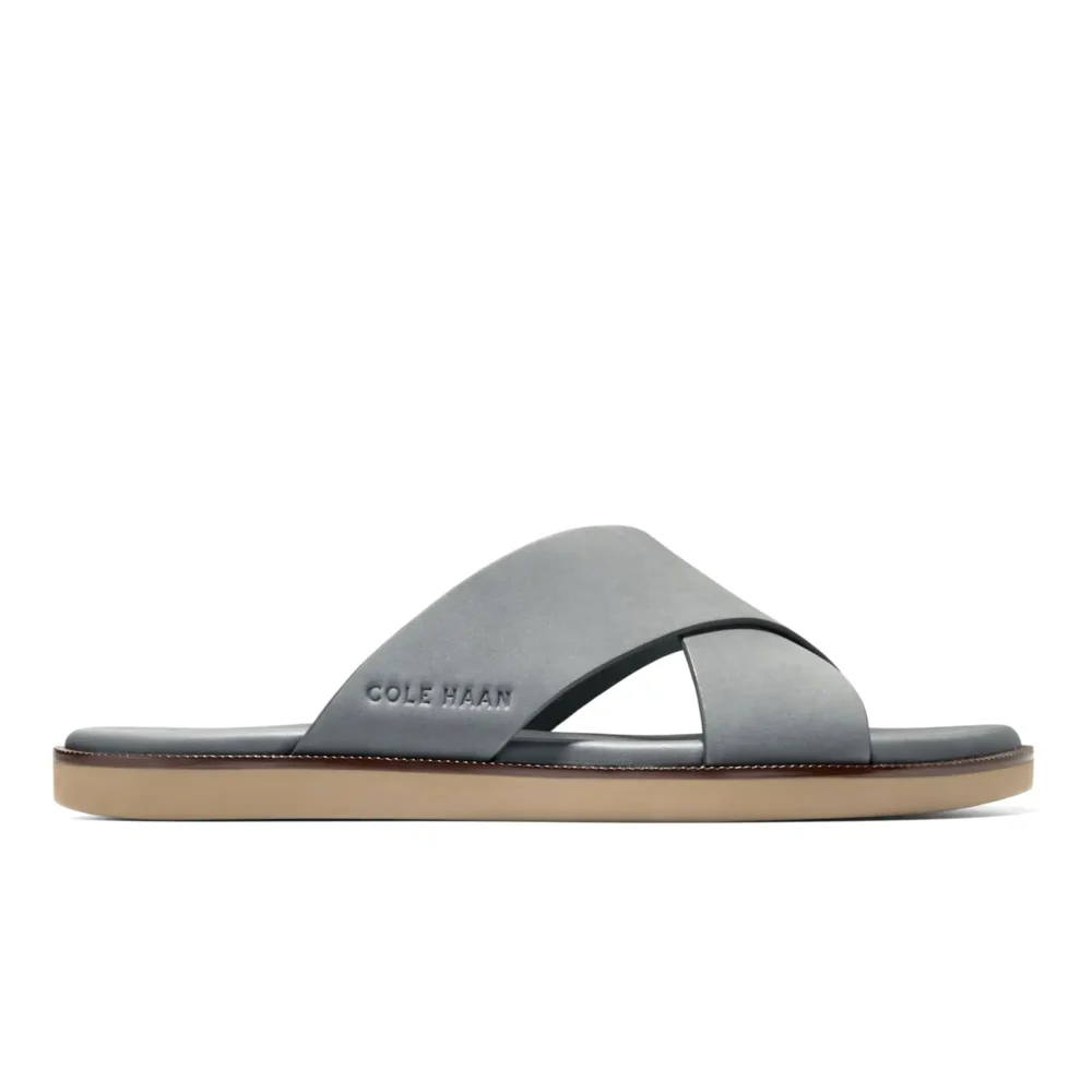 Nantucket Cross Strap Sandal Lava Smoke Nubuck   Ch Dark Latte – Image 1