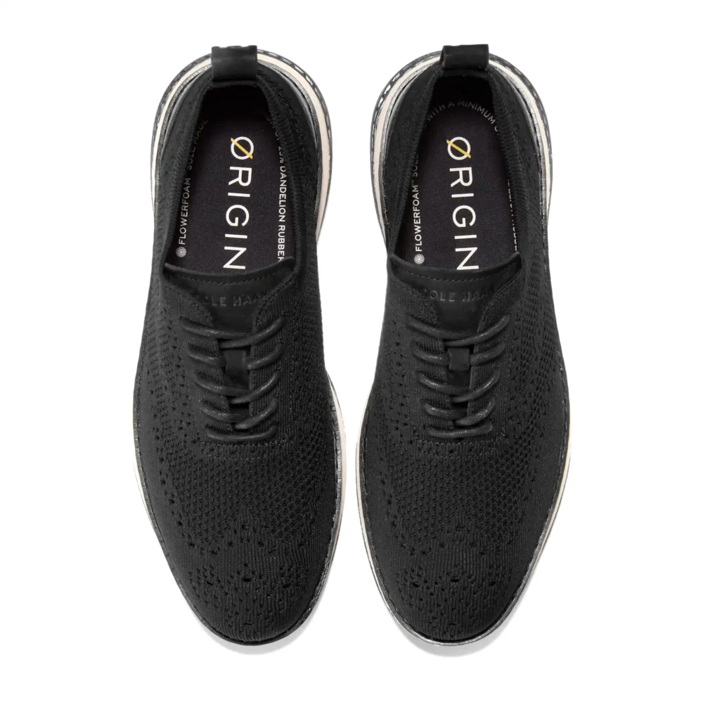 Og Energyweave Stitchlite Wing Oxfords Black   Ivory   Ivory – Image 4