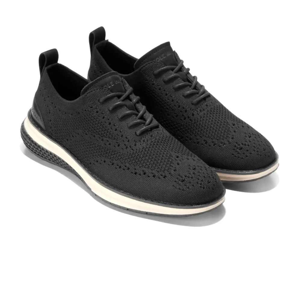 Og Energyweave Stitchlite Wing Oxfords Black   Ivory   Ivory – Image 5