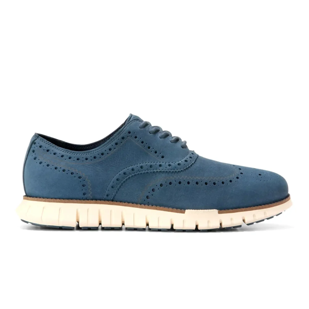 Zerogrand Remastered Wingtip Oxford Big Dipper Nubuck   Ch Natural   Ivory – Image 1