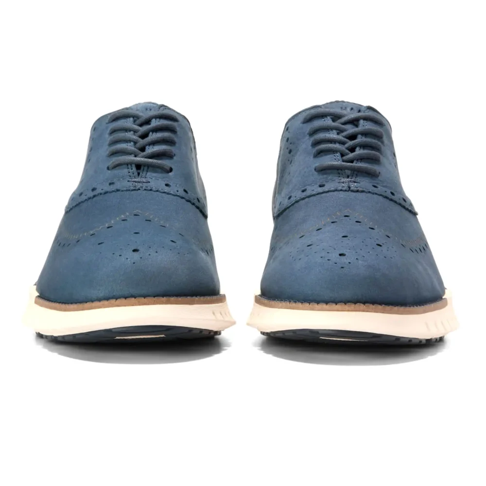Zerogrand Remastered Wingtip Oxford Big Dipper Nubuck   Ch Natural   Ivory – Image 2