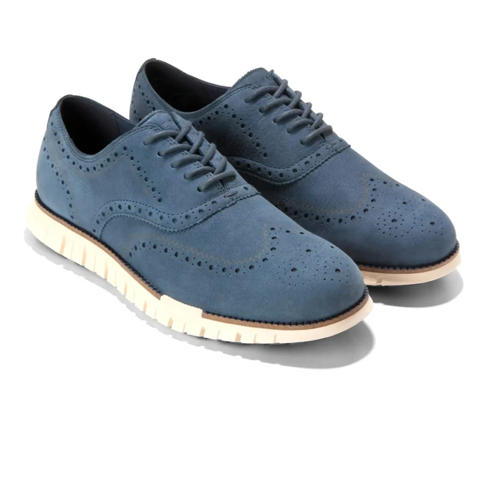Zerogrand Remastered Wingtip Oxford Big Dipper Nubuck   Ch Natural   Ivory – Image 5